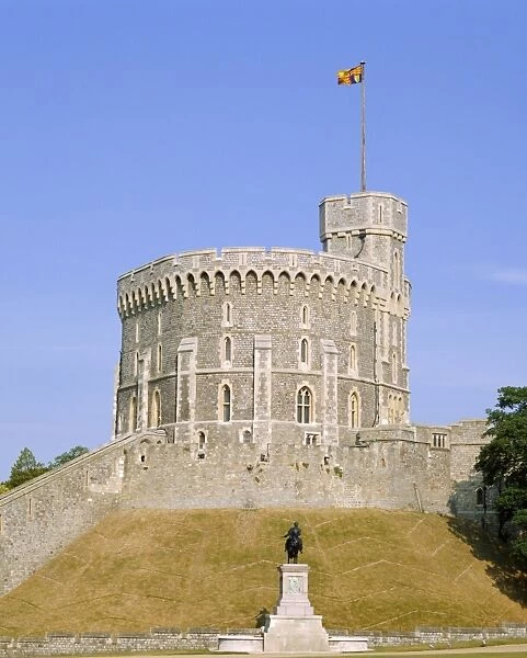 The Round Tower, Windsor Castle, Berkshire, England, UK