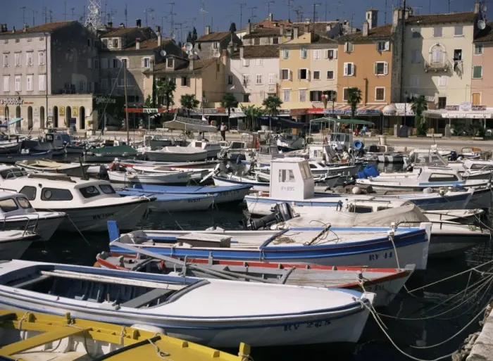 Framed Print : Rovinj harbour, Istra, Croatia, Europe Framed Print : Rovinj harbour, Istra, Croatia, Europe