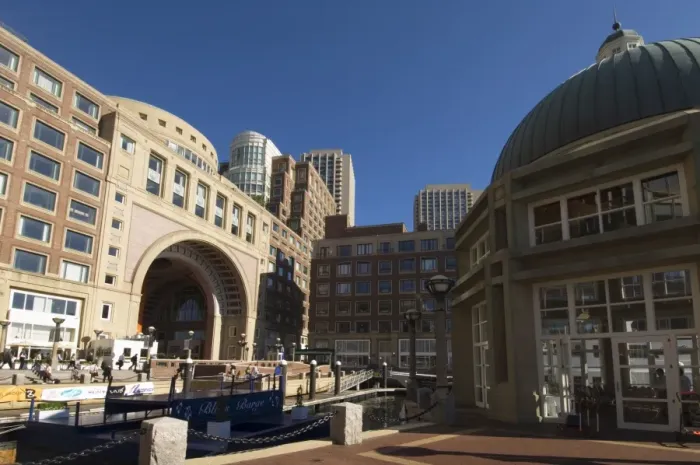 Framed Print : Rowes Wharf by the Waterfront