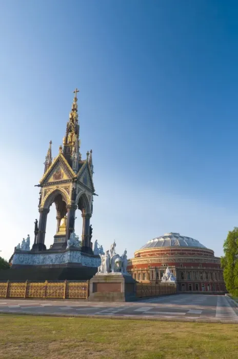 Framed Print : Royal Albert Hall and Albert Memorial, Kensington, London, England, United Kingdom Framed Print : Royal Albert Hall and Albert Memorial, Kensington, London, England, United Kingdom
