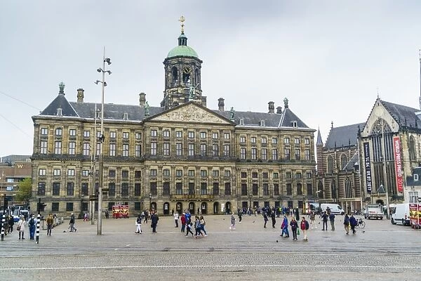 The Royal Palace in Dam Square, Amsterdam, Netherlands, Europe