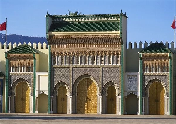 Royal Palace in Fes, Morocco, Front View