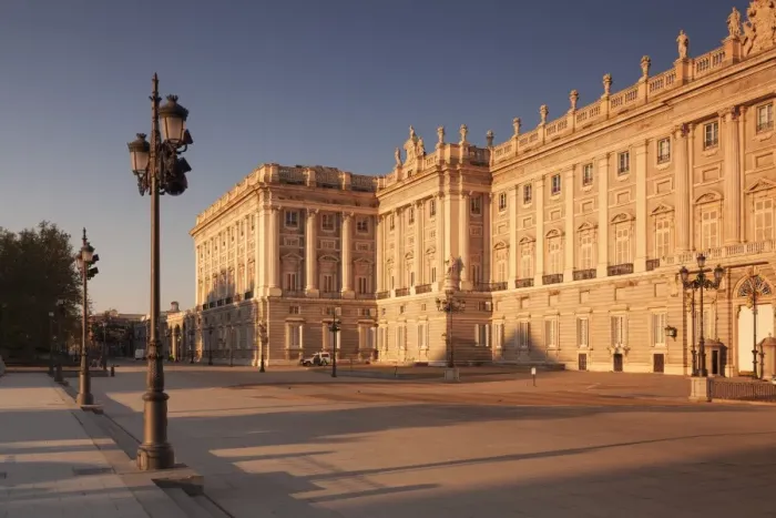 Framed Print : Royal Palace (Palacio Real) at sunrise, Madrid, Spain, Europe Framed Print : Royal Palace (Palacio Real) at sunrise, Madrid, Spain, Europe