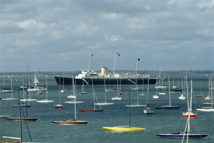 Framed Print : Royal Yacht Britannia at Cowes Week, Isle of Wight, England, United Kingdom, Europe Framed Print : Royal Yacht Britannia at Cowes Week, Isle of Wight, England, United Kingdom, Europe