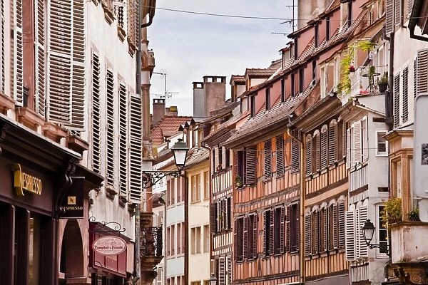 Rue des Juifs in Strasbourg, Bas-Rhin, Alsace, France, Europe