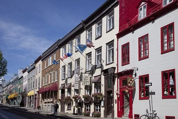 Rue Saint Louis, in the Old Town, Quebec City, Quebec, Canada, North America