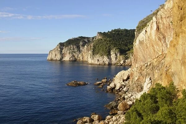 The rugged coast near Sa Tuna, Costa Brava, Catalonia, Spain, Mediterranean, Europe
