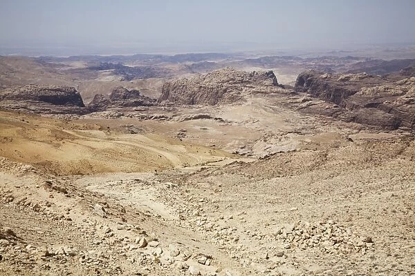 The rugged landscape at Petra, Jordan, Middle East