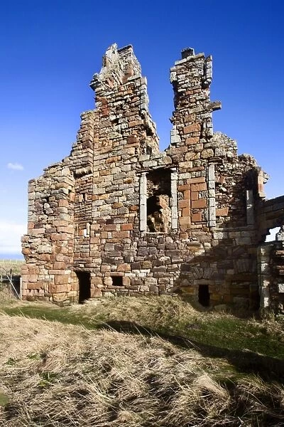 The Ruin of Newark Castle on the Fife Coast Path near St. Monans, Fife, Scotland
