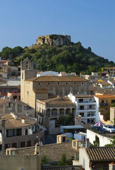 Framed Print : Ruined castle above old town, Begur, Costa Brava, Catalonia, Spain, Europe Framed Print : Ruined castle above old town, Begur, Costa Brava, Catalonia, Spain, Europe