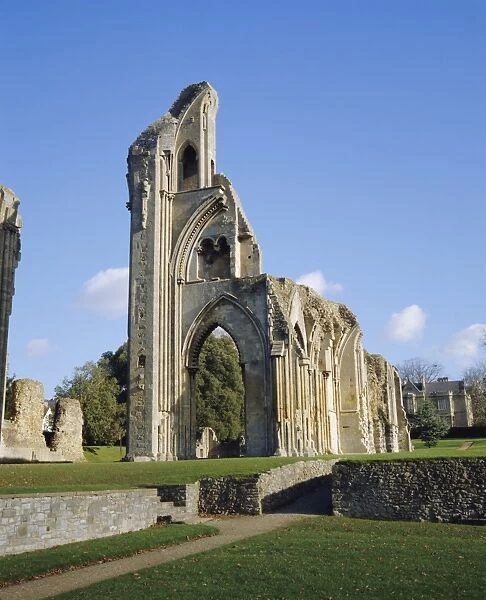 Ruins of the Abbey at Glastonbury, Somerset, England, UK