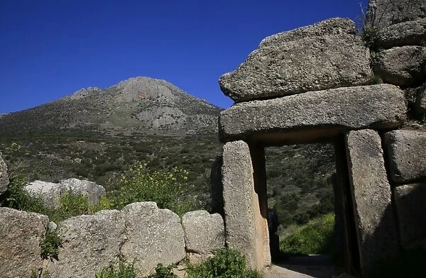 The ruins of the ancient city of Mycenae, UNESCO World Heritage Site, Peloponnese