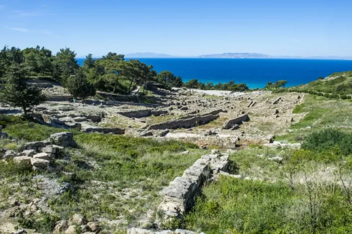 Framed Print : Ruins of ancient Kameiros, Kalavarda, Rhodes, Dodecanese Islands, Greek Islands, Greece Framed Print : Ruins of ancient Kameiros, Kalavarda, Rhodes, Dodecanese Islands, Greek Islands, Greece