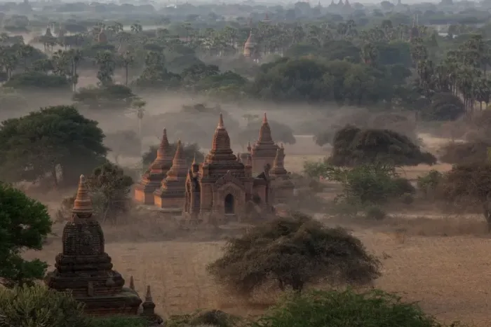 Framed Print : Ruins of Bagan (Pagan), Myanmar (Burma), Asia