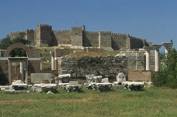 Ruins of the basilica of St. John, Selcuk, Anatolia, Turkey, Asia Minor, Eurasia