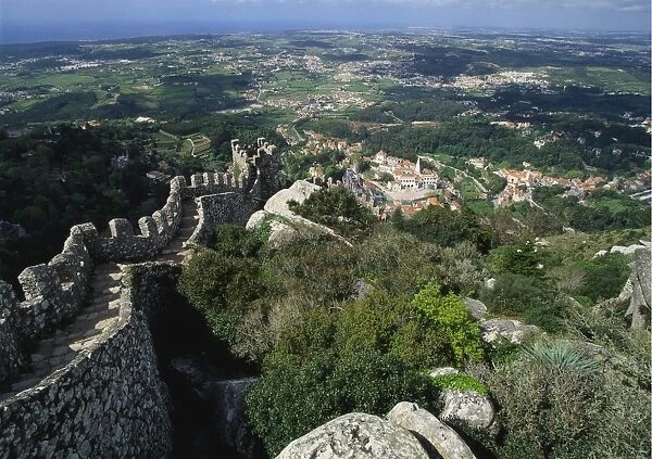 Ruins of Castelo dos Mouros, Sintra, Portugal