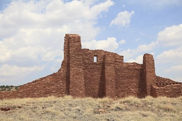 Ruins of church, Abo, Salinas Pueblo Missions National Monument, Salinas Valley, New Mexico, United States of America, North America