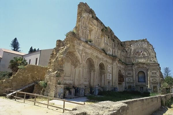 Ruins of the church after the earthquake of 1968, Santa Margherita Belice