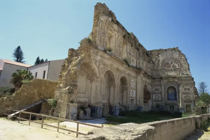 Framed Print : Ruins of the church after the earthquake of 1968, Santa Margherita Belice Framed Print : Ruins of the church after the earthquake of 1968, Santa Margherita Belice
