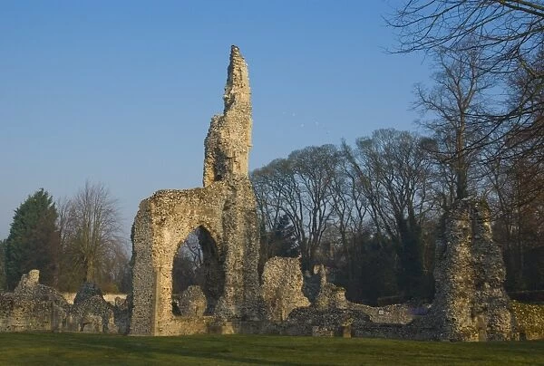 Ruins of Cluniac priory, Thetford, Norfolk, England, United Kingdom, Europe