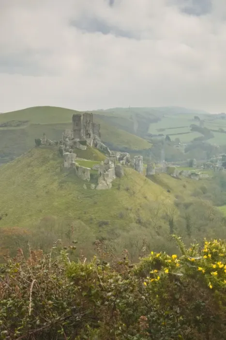 Framed Print : The ruins of Corfe Castle, Dorset, England, United Kingdom, Europe Framed Print : The ruins of Corfe Castle, Dorset, England, United Kingdom, Europe