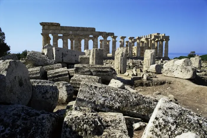 Framed Print : Ruins of the Greek temples Framed Print : Ruins of the Greek temples