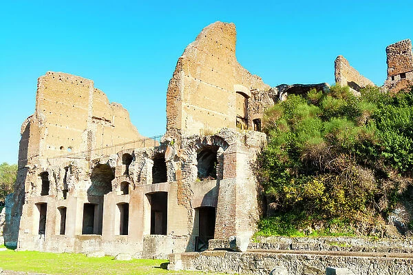 Ruins of Hadrian's Villa, UNESCO World Heritage Site, Tivoli, Province of Rome, Latium (Lazio), Italy, Europe