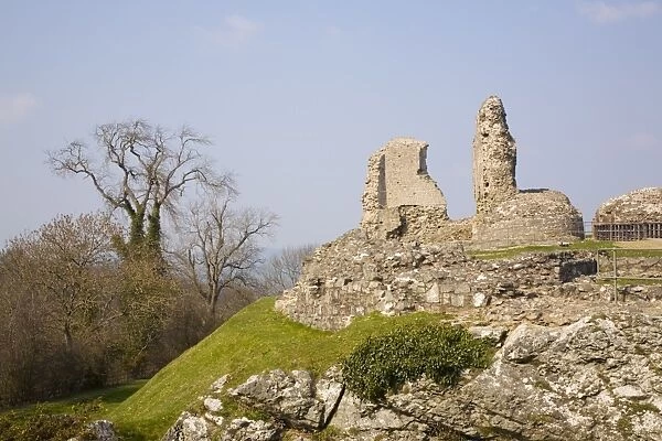 Ruins of Montgomery Castle built in 1223 by Henry III