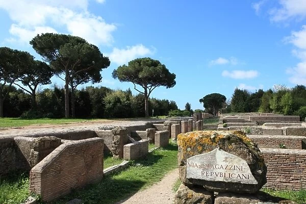 Ruins of Ostia Antica, Rome, Lazio, Italy, Europe