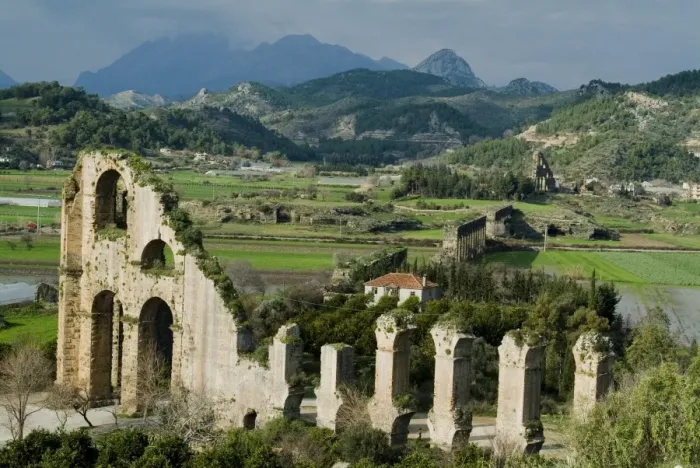 Framed Print : Ruins of Roman aqueduct Framed Print : Ruins of Roman aqueduct