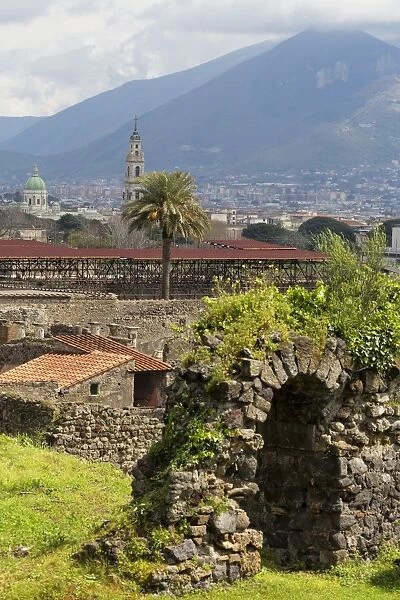 The ruins of the Roman city of Pompeii, UNESCO World Heritage Site, Campania, Italy, Europe