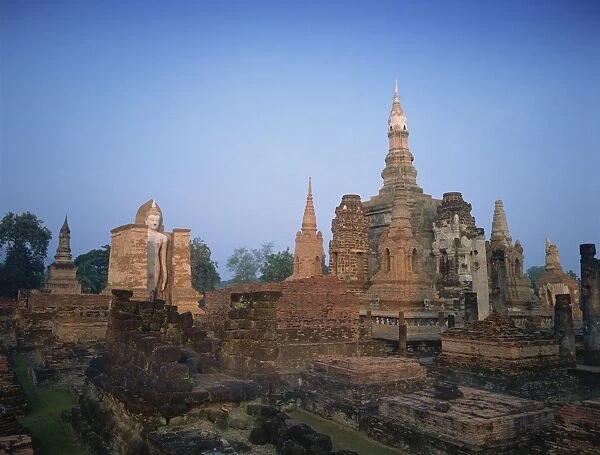 Ruins of Sukhothai, UNESCO World Heritage Site, Thailand, Southeast Asia, Asia