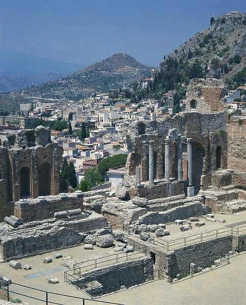 The ruins taken from the Greek Roman theatre