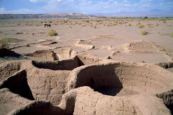 Ruins of Tulor village, dating from 100BC and 100AD, near San Pedro de Atacama