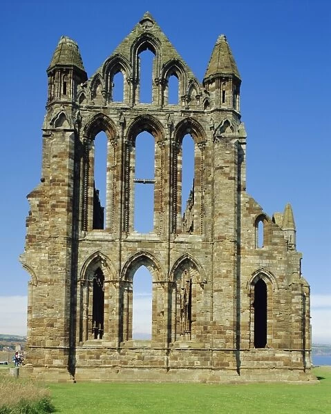 Ruins of Whitby Abbey, Whitby, Yorkshire, England, UK, Europe
