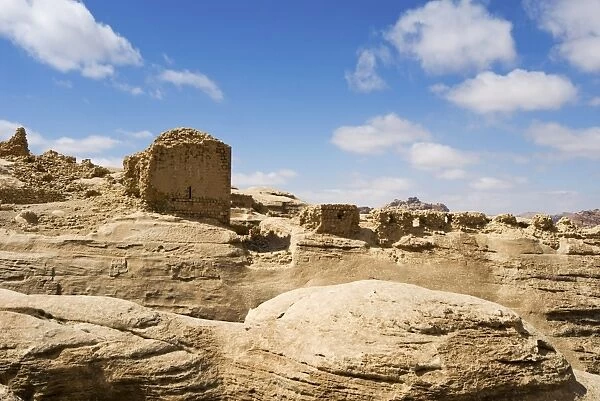 Ruins of Wu eira Crusader Castle, Between Al Baidha and Petra sites