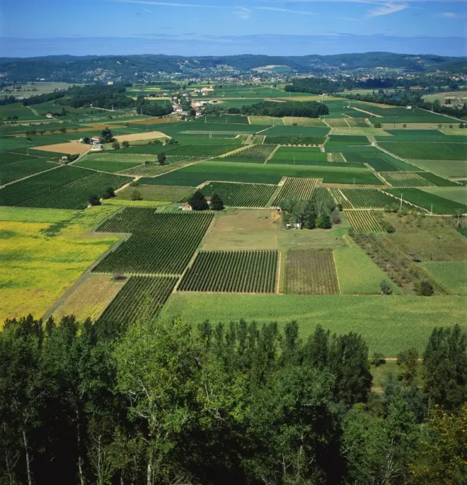 Framed Print : Rural Landscape, Dordogne, Aquitaine, France Framed Print : Rural Landscape, Dordogne, Aquitaine, France