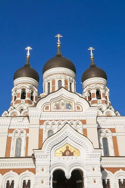 Russian Orthodox Alexander Nevsky cathedral in Toompea, Old Town, UNESCO World Heritage Site, Tallinn, Estonia, Baltic States, Europe