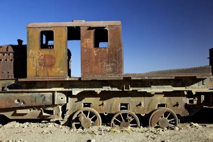 Framed Print : Rusting old steam locomotives at the Train cemetery (train graveyard), Uyuni, Southwest, Bolivia, South America Framed Print : Rusting old steam locomotives at the Train cemetery (train graveyard), Uyuni, Southwest, Bolivia, South America