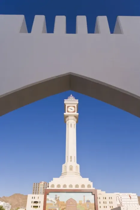 Framed Print : Ruwi clocktower Framed Print : Ruwi clocktower
