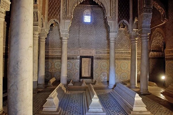 The Saadian tombs, dating back to the time of the Sultan Ahmed Al Mansour