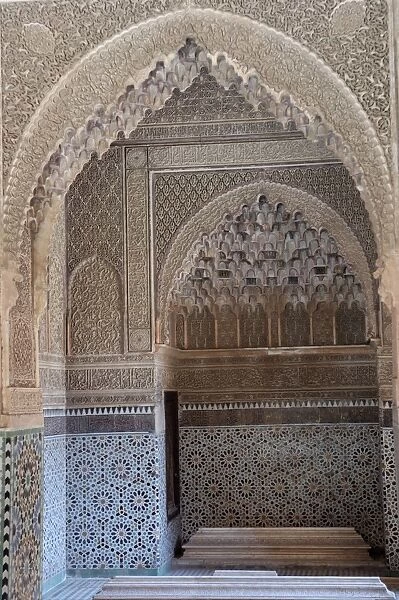 The Saadian tombs in the Kasbah district, dating back to the time of the Sultan Ahmed Al Mansour