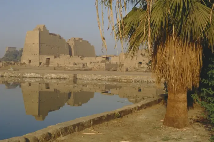 Framed Print : Sacred lake of Amun, precinct of Amun, Karnak, Luxor, Thebes, Egypt, North Africa, Africa Framed Print : Sacred lake of Amun, precinct of Amun, Karnak, Luxor, Thebes, Egypt, North Africa, Africa