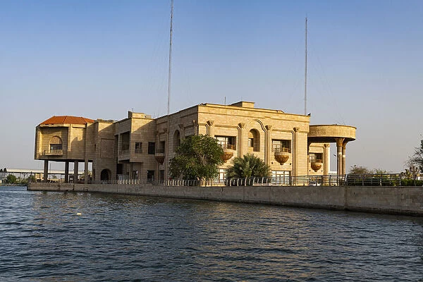 Saddam Husseins old palace, Arvand Rood, Schatt Al-Arab, Basra, Iraq, Middle East