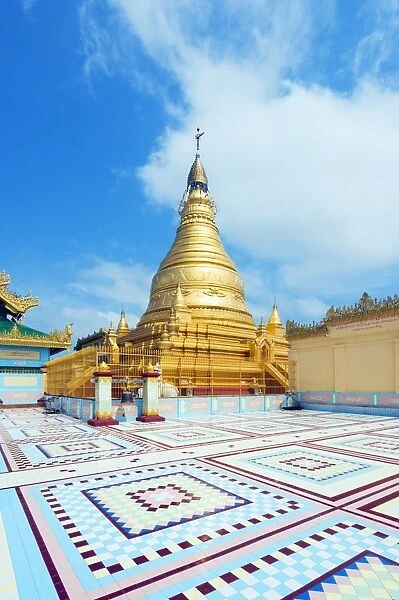 Sagaing Hill stupa, Mandalay, Myanmar (Burma), Asia