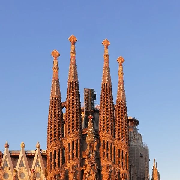 Sagrada Familia, by architect Antonio Gaudi, UNESCO World Heritage Site, Barcelona