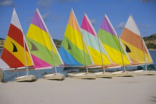 Sail boats on the beach, St