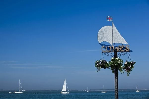 Sail boats on the Solent, Cowes, Isle of Wight, England, United Kingdom, Europe