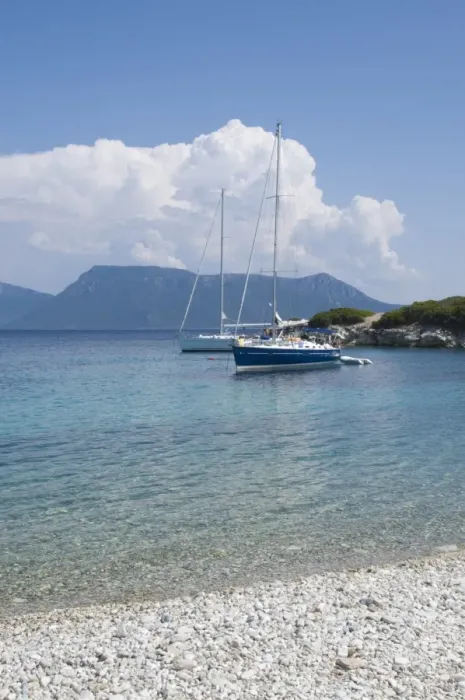 Framed Print : Sailing boats, Meganisi, Ionian Islands, Greek Islands, Greece, Europe Framed Print : Sailing boats, Meganisi, Ionian Islands, Greek Islands, Greece, Europe