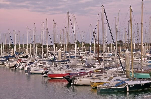 Sailing boats, port de plaisance, St. Vst la Hougue, Manche, Normandy, France, Europe